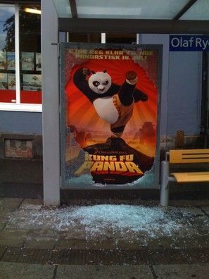 Street marketing mupi Kung fu panda Dreamworks