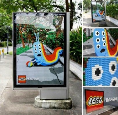 Street marketing mupi Lego