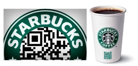 Starbucks Código QR Impresión Publicidad