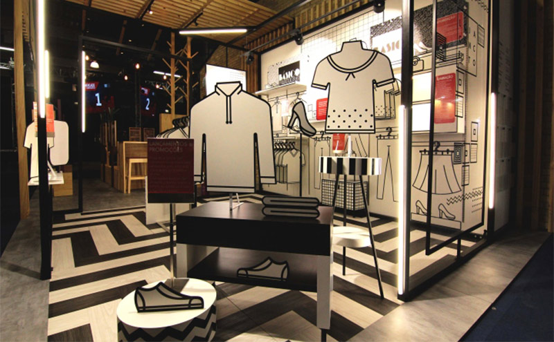 Cartón impreso Retail Pop up store