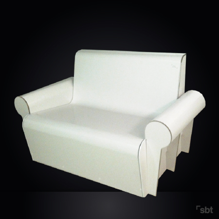 PLV EXPOSITORES SEMI PERMANENTES RETAIL MOBILIARIO SOFA EN NIDO DE ABEJA DECORACION POS PDV