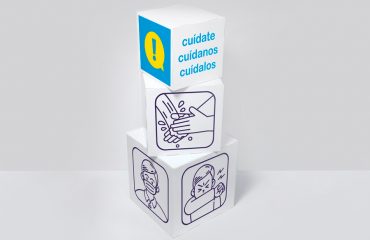 Cubos impresos para comunicación visual