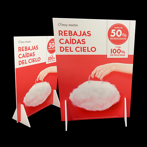 DISPLAY PVC CON PATAS