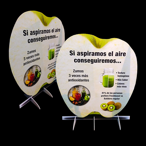 Totem forma cartón nido de abeja