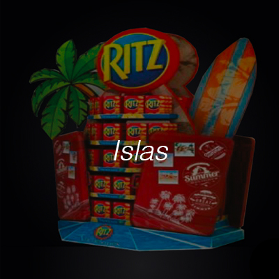 Islas impresas supermercado Gran consumo