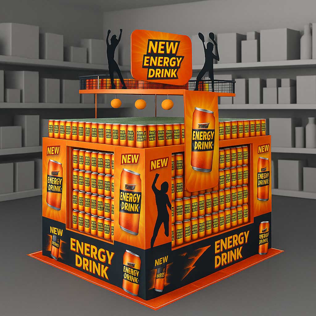 Decoración isla Expositores plv Decoración isla