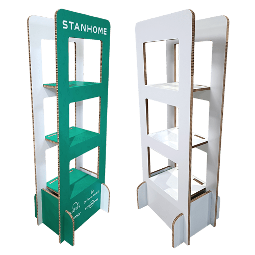 Expositores de carton nido de abeja