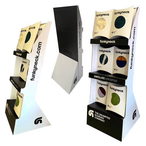 Expositores de cartón ondulado