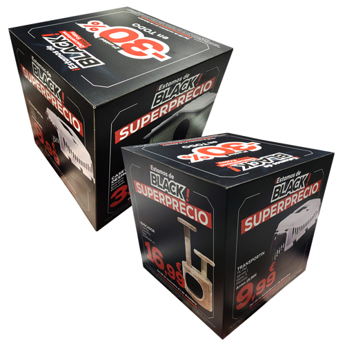 Expositores de cartón cubos Expositores de cartón cubos